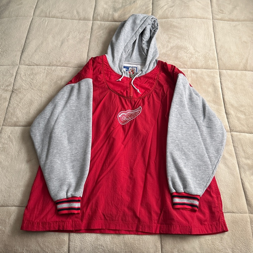 Vintage Detroit Red Wings Starter NHL Hockey Full Zip Men's Size XL Jacket
